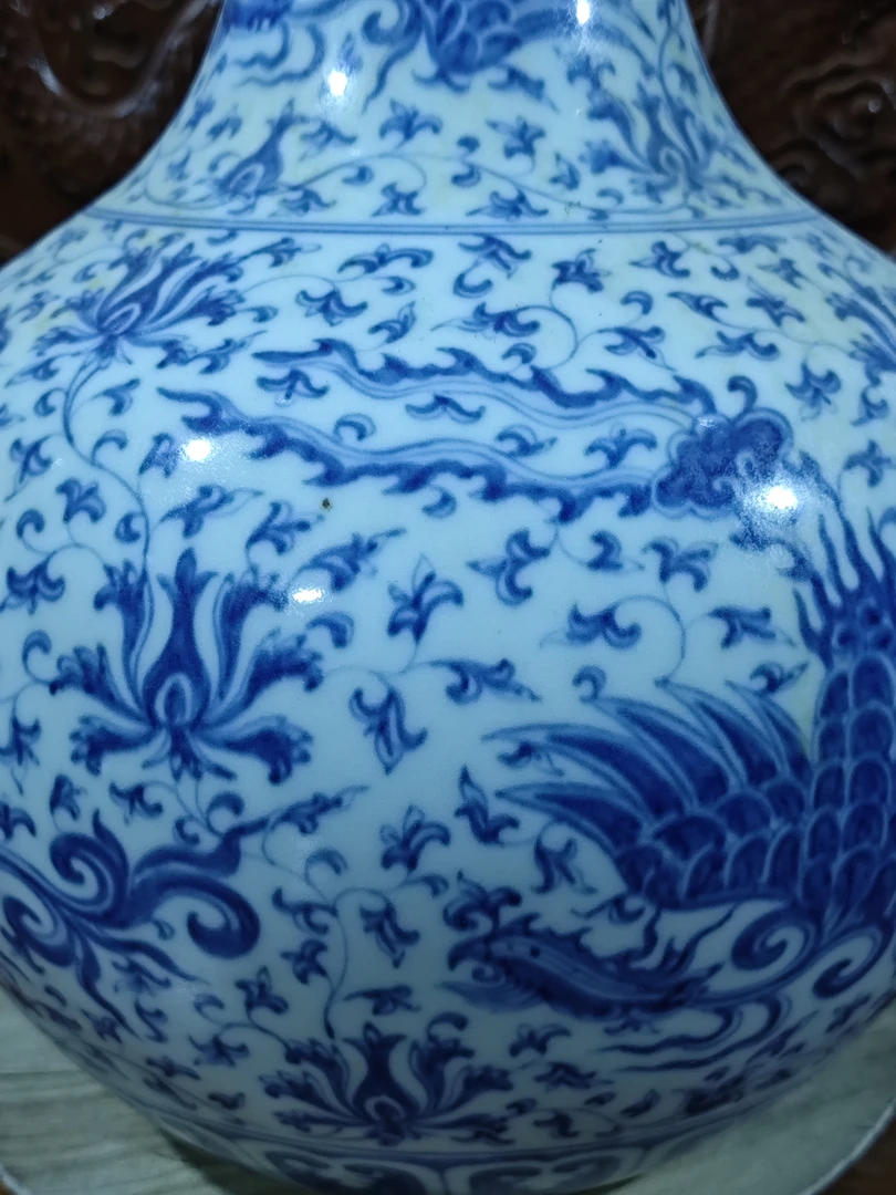 青花瓷，摆件，花瓶