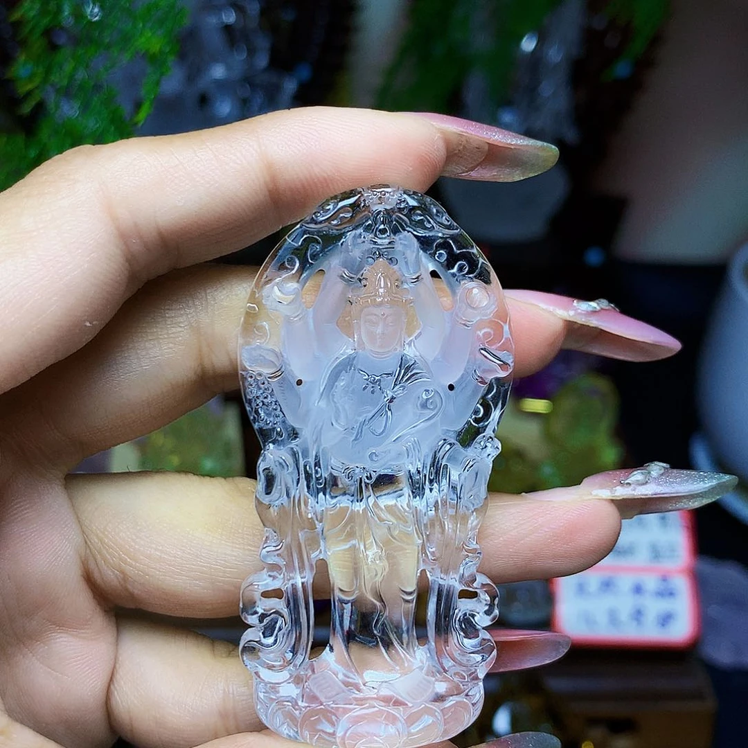 木***7未镶嵌颈饰水晶，天然