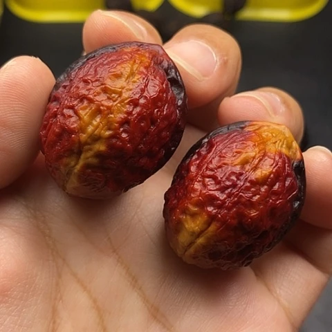 文玩核桃把件33尺蟒纹龙蛋