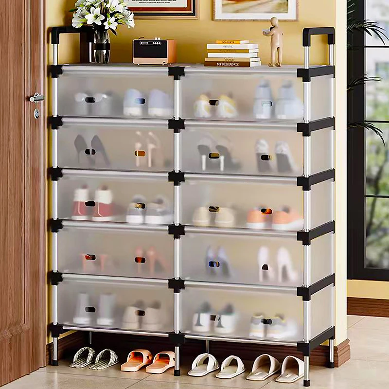 防尘鞋架子结实耐用加厚宿舍收纳鞋柜家用大容量多层出租房置物架