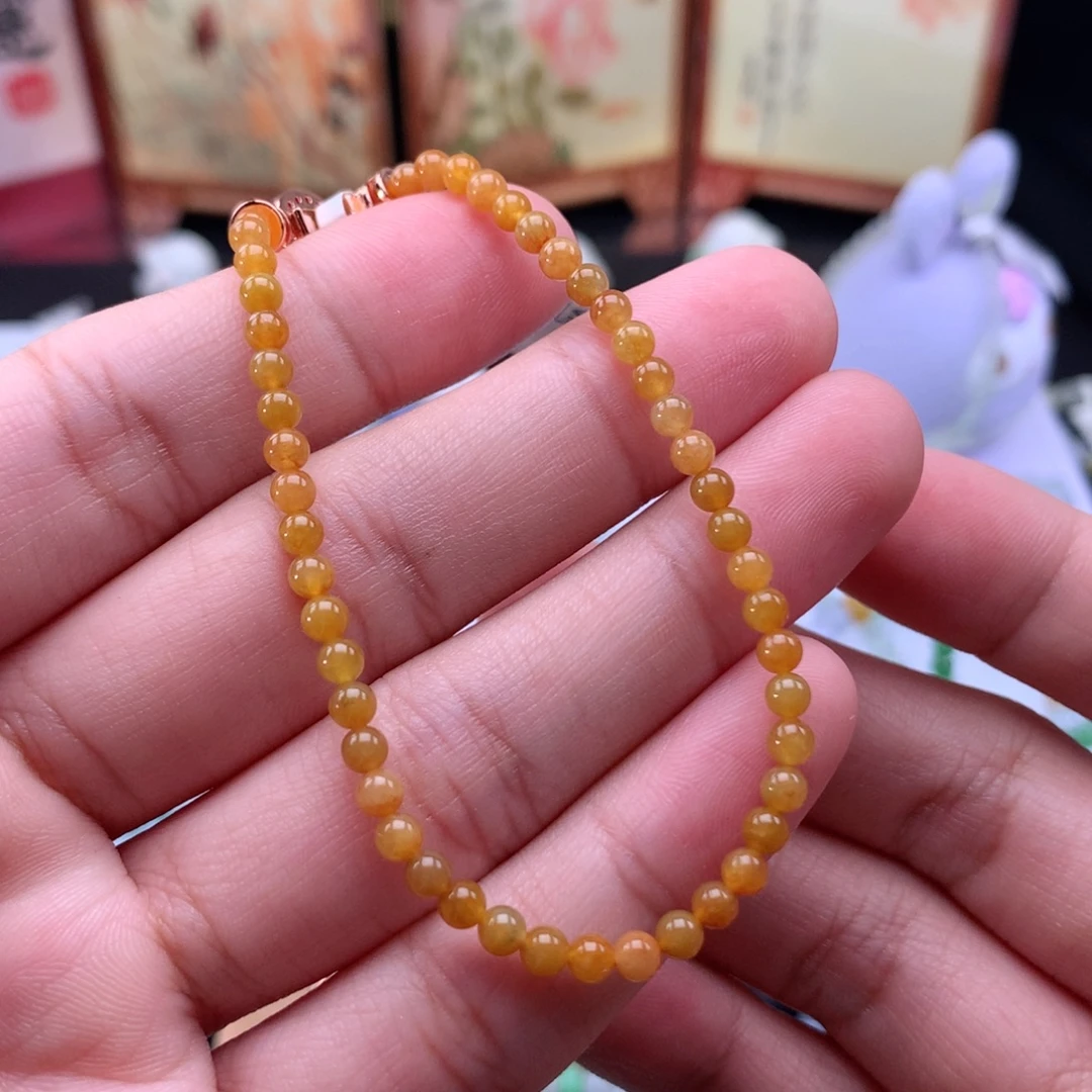 翡翠未镶嵌手链卡3+