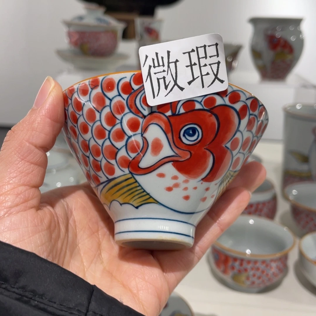 微瑕釉下彩纯手工绘制