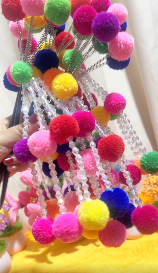 阿昌族饰品云南德宏手工簪花民族风阿昌族蚂蚱花 颜色款式随机