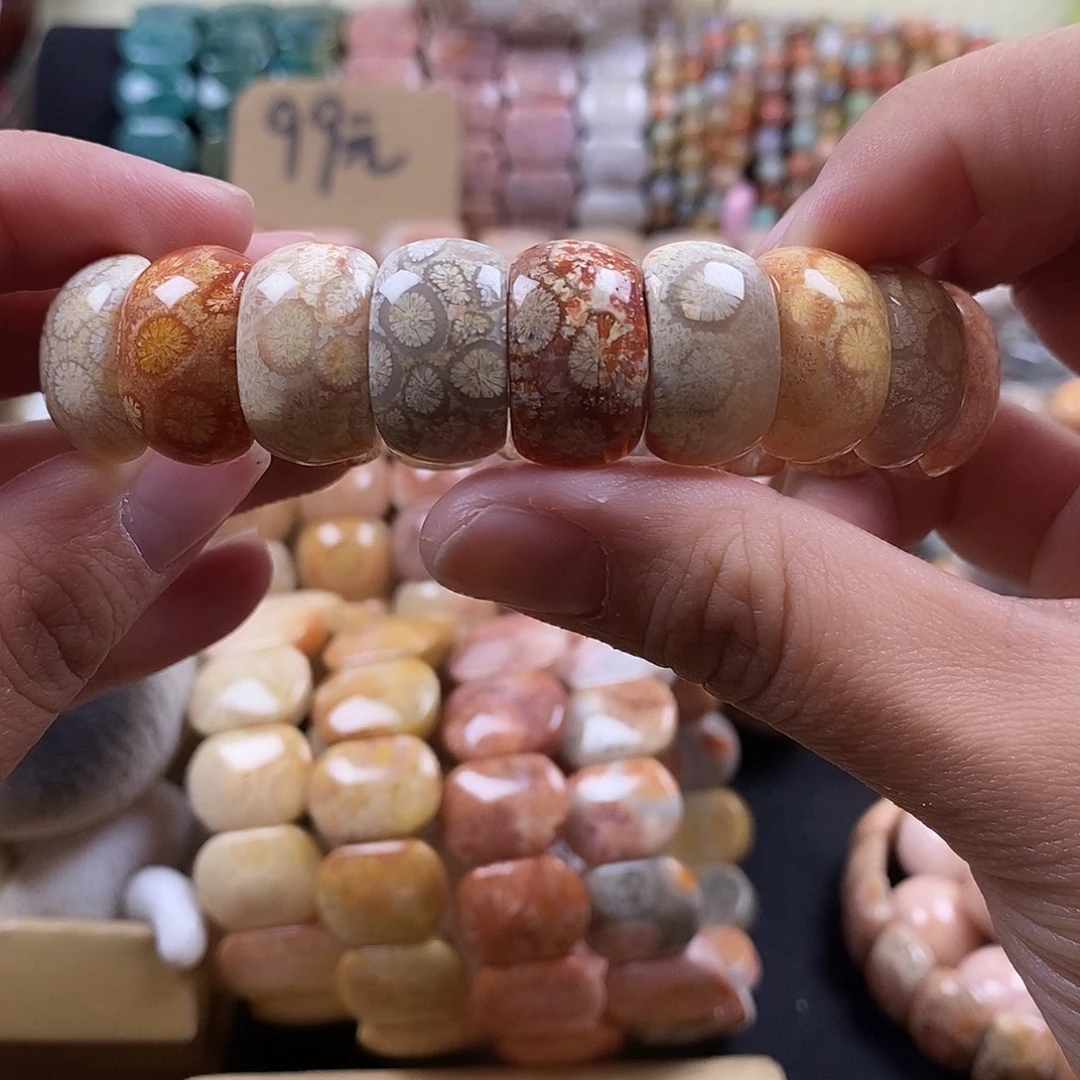 硅化珊瑚（珊瑚玉）未镶嵌手牌  上新 16