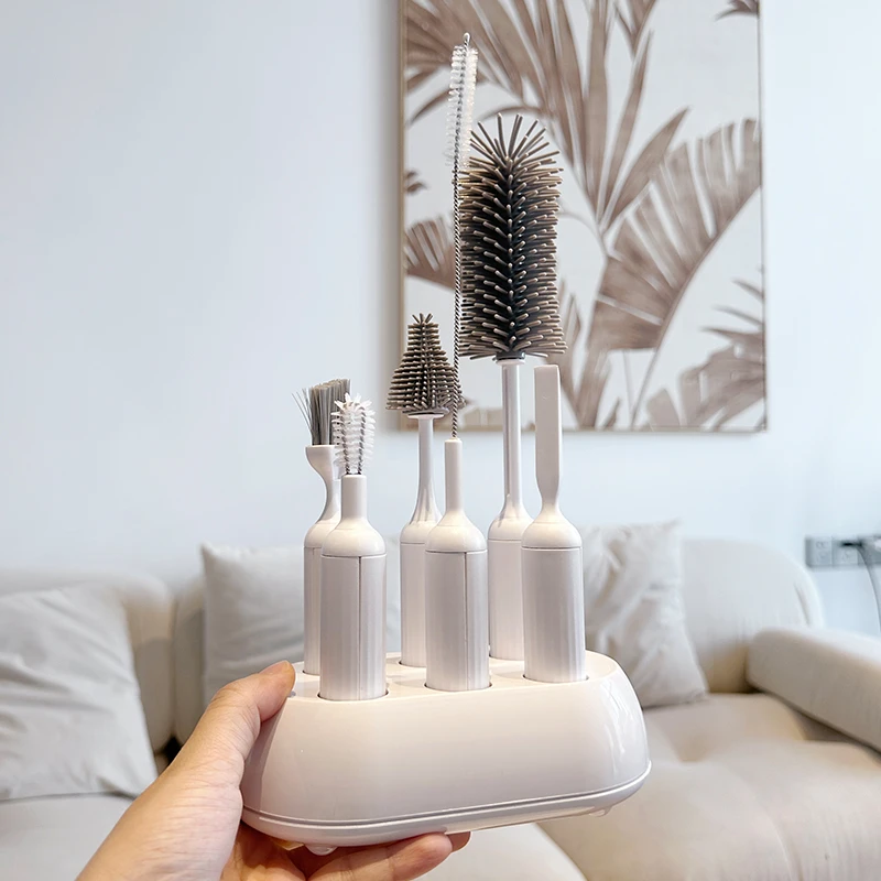 拾物造家多功能吸管杯子保温水杯刷子清洁刷套装杯刷新生儿清洗刷