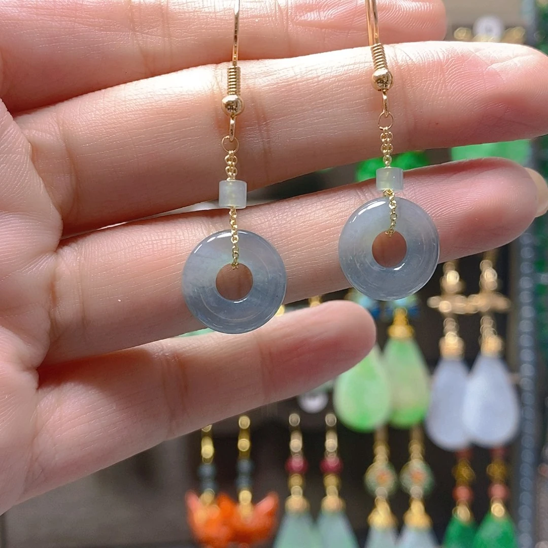 未镶嵌翡翠耳饰翡翠