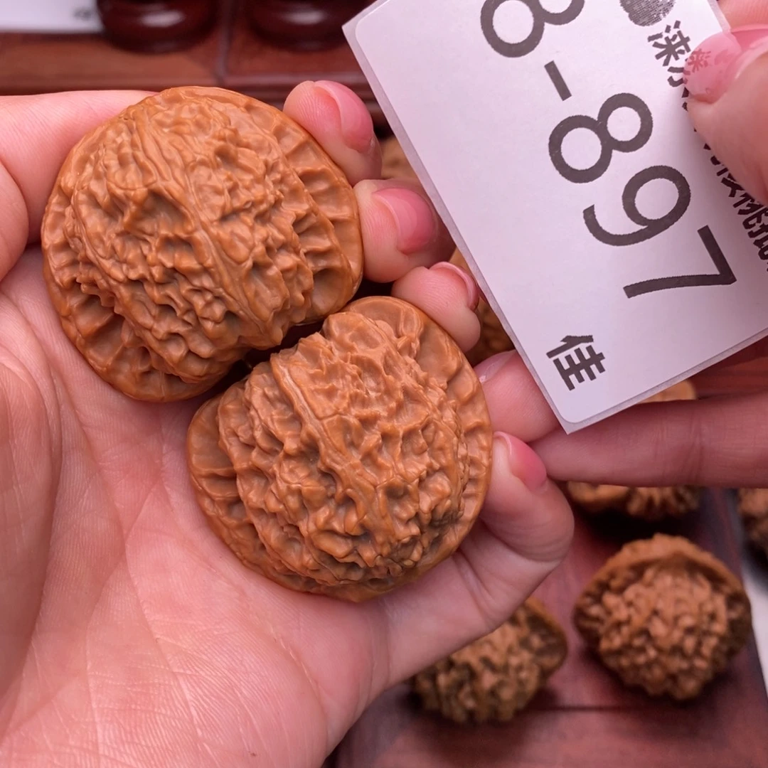 文玩核桃把件41闷白