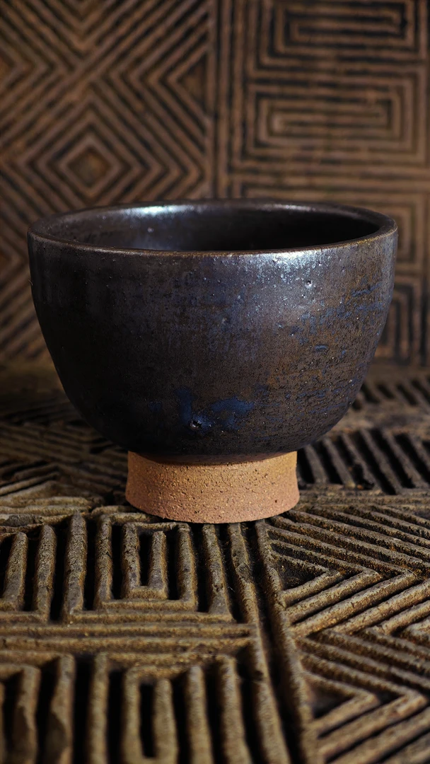 关中李疯子纯手作粗瓷主人杯柴烧杯纯手工茶杯盏杯品茗杯茶具陶瓷