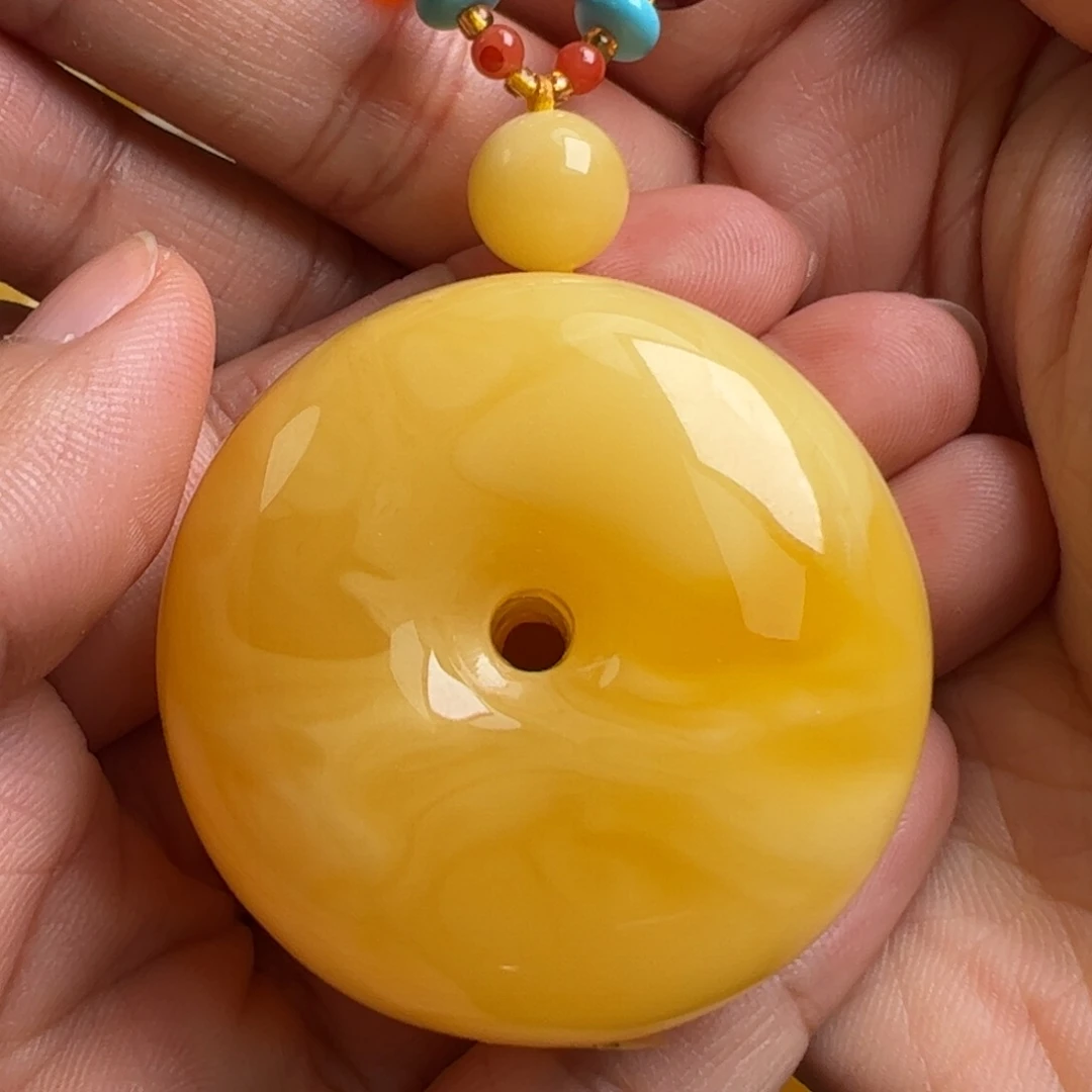 未镶嵌毛衣链蜜蜡无优化