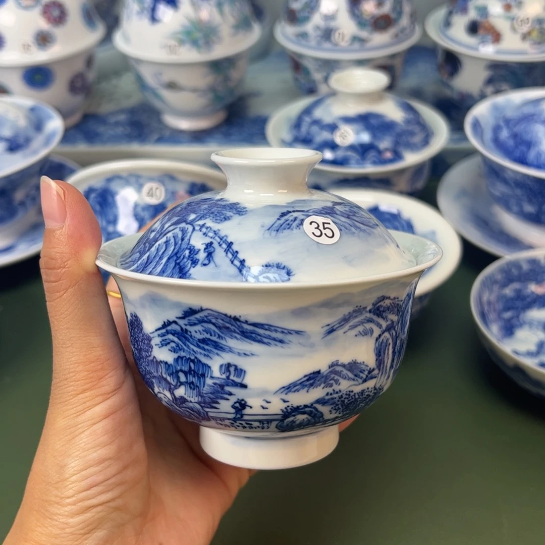 木木景德镇纯手工纯手绘茶具35