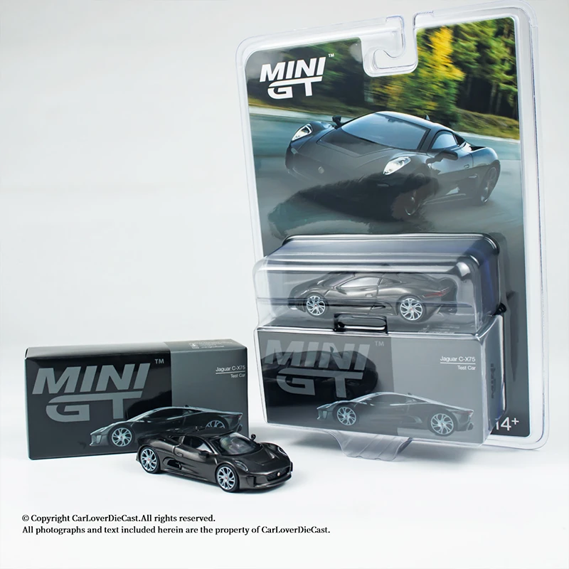 MINIGT 1:64 捷豹 Jaguar C-X75 仿真合金跑车模型收藏件 #997