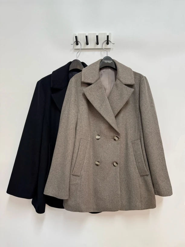 工厂直出福清原70羊毛14羊绒大衣