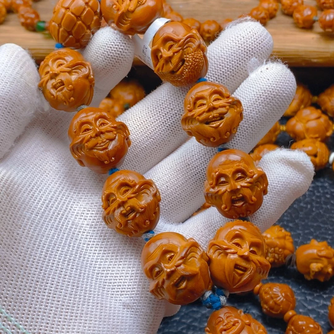 手串/手链橄榄核许静健2.1梅林铁核，殷派罗汉