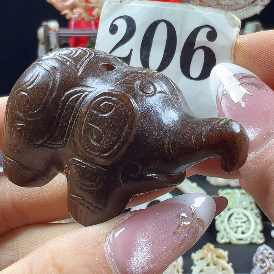 和田玉未镶嵌挂件