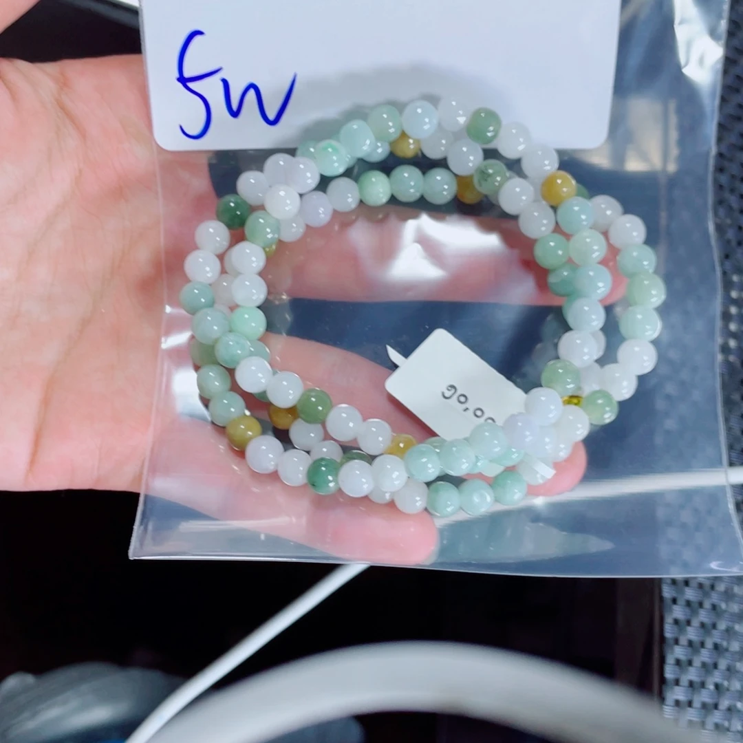 定制翡翠未镶嵌一**记珠串