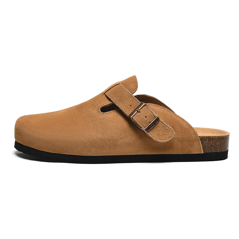 勃肯休闲夏季包头拖男士慵懒勃肯鞋韩版单鞋软底透气包头男士潮流