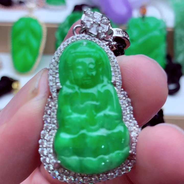 翡翠未镶嵌吊坠(不含链)