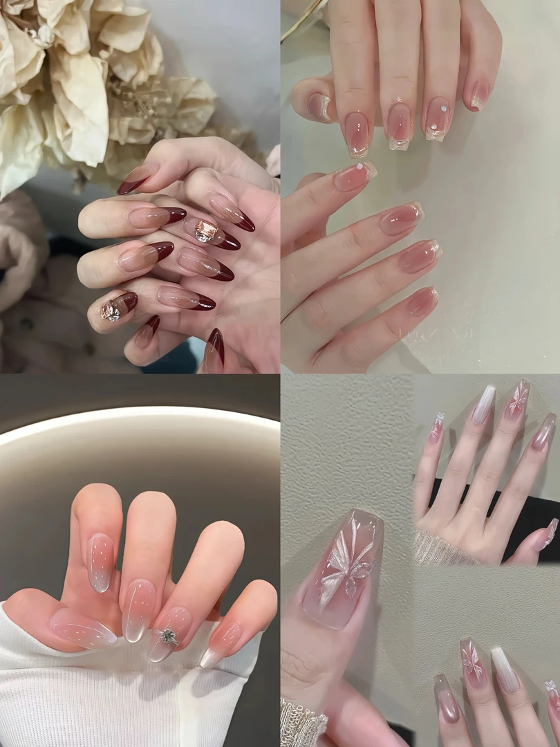 【蓝风铃】新款手工定制穿戴甲美甲成品美甲贴片10片