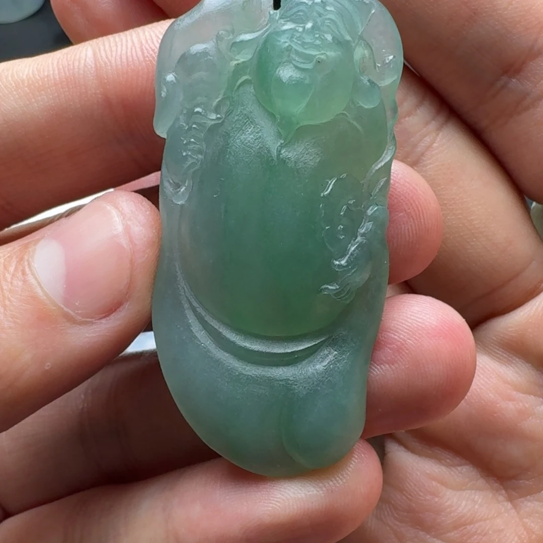 定制翡翠未镶嵌单***子财神