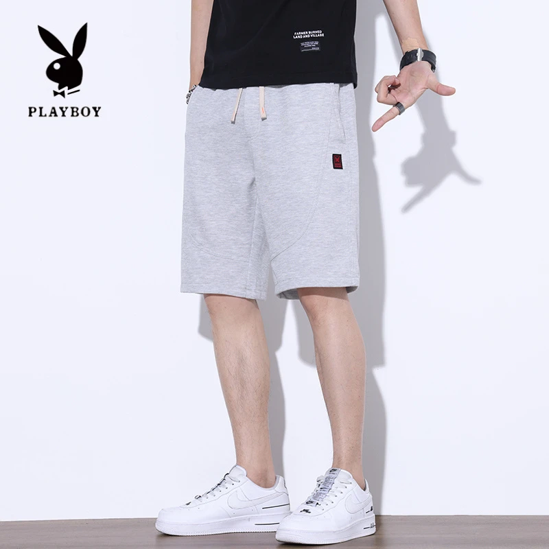 PLAYBOY/花花公子#509#休闲裤男士春秋宽松百搭五分裤春季新款潮