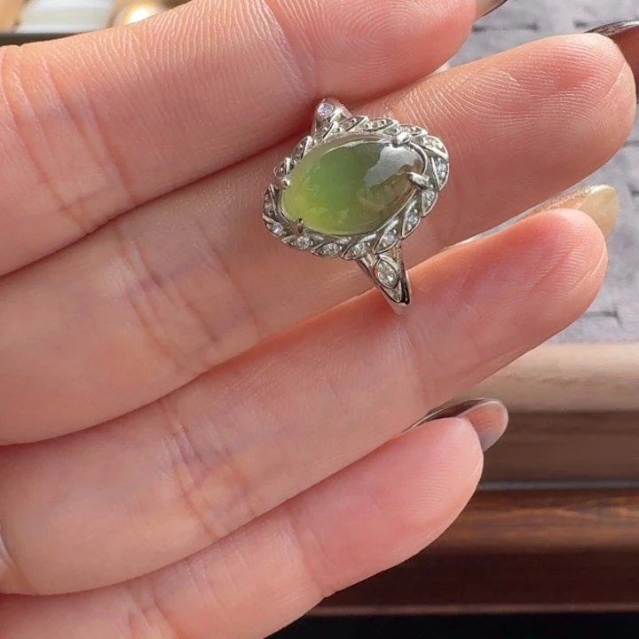 和田玉银S925镶嵌颈饰