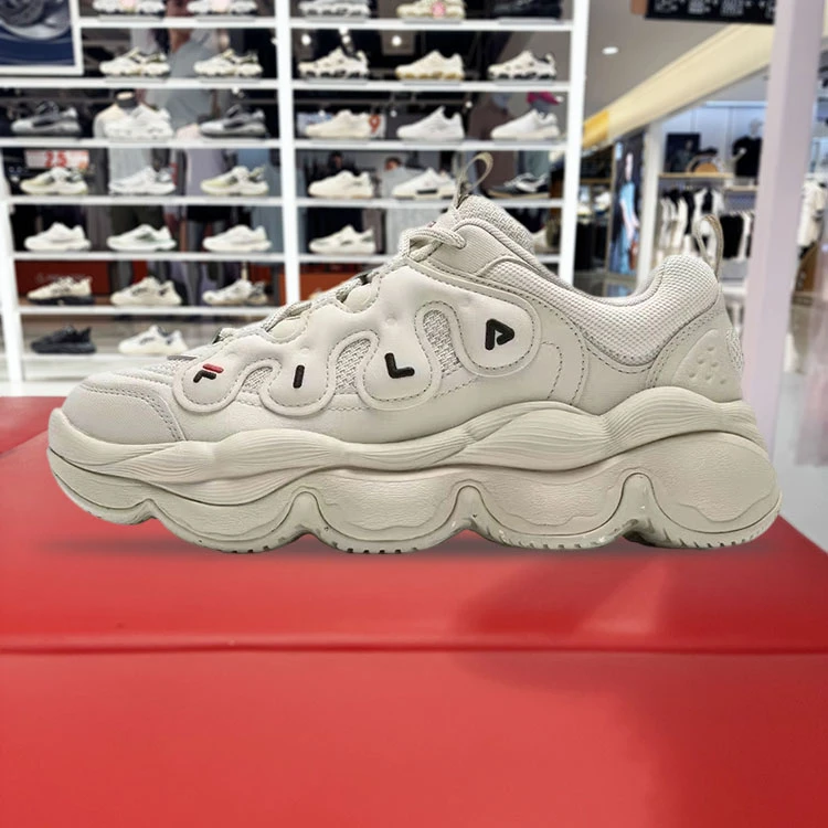 FILA 斐乐面包豌豆鞋女鞋老爹鞋运动鞋男2025春季新款休闲鞋