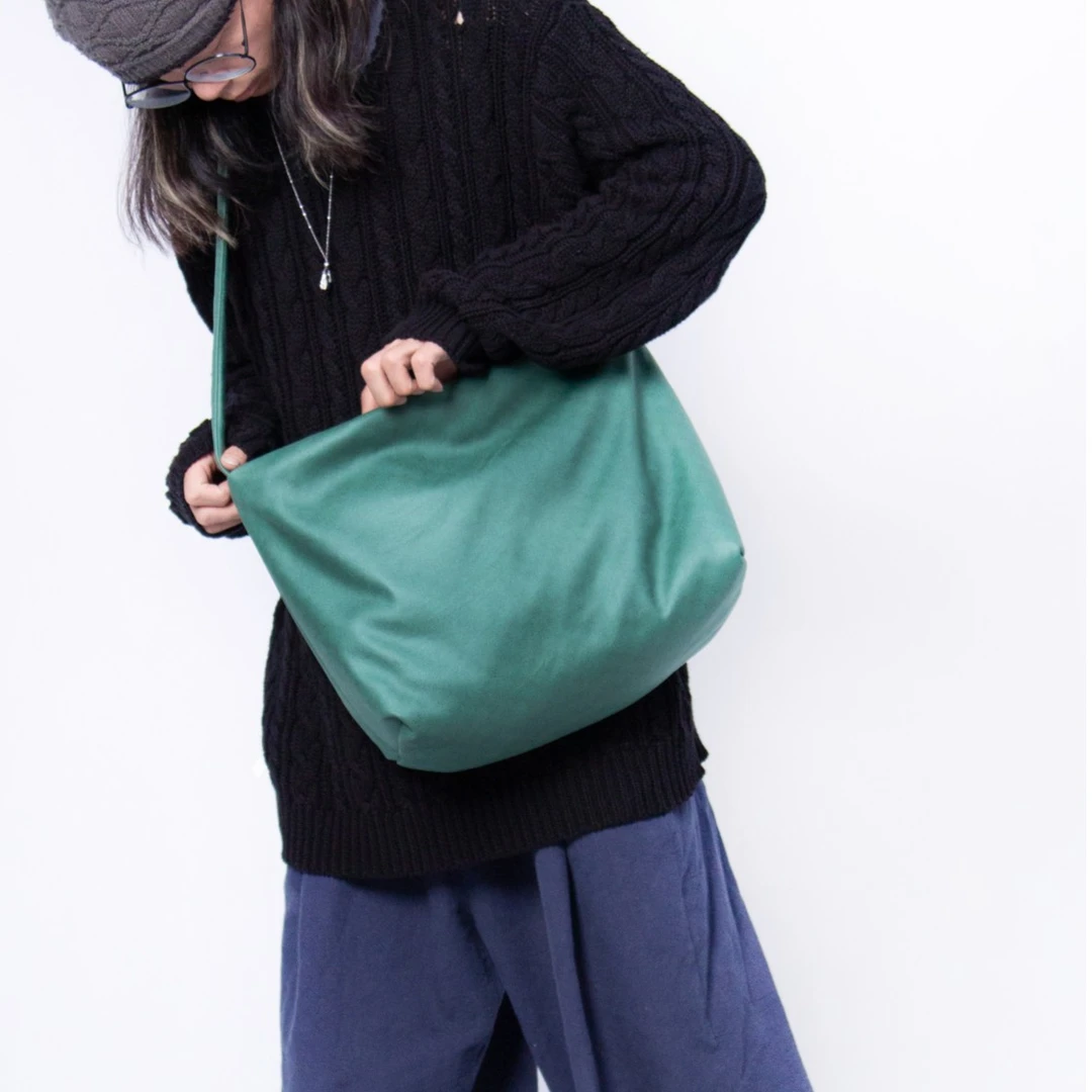 无则艺【宽肩带】艺术休闲科技布宽肩带原创印花多用通用单肩斜挎包