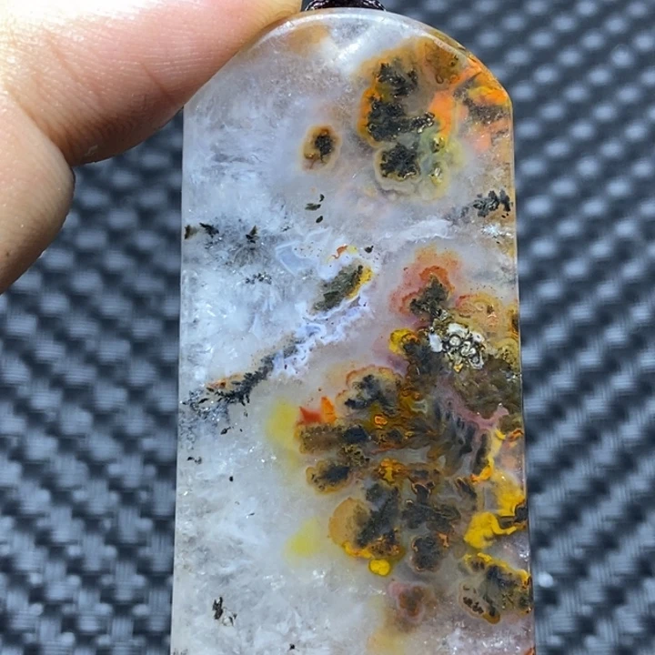 玛瑙/玉髓颈饰未镶嵌上***。