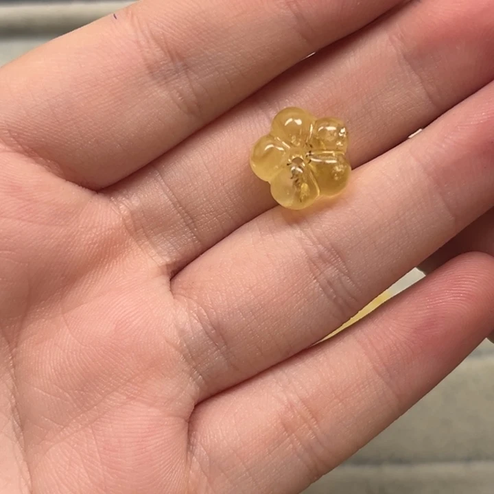 裸石琥珀未镶嵌渝*?天然蜜蜡配件