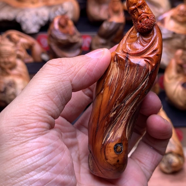 柏木（崖柏）崖柏陈化料手把件