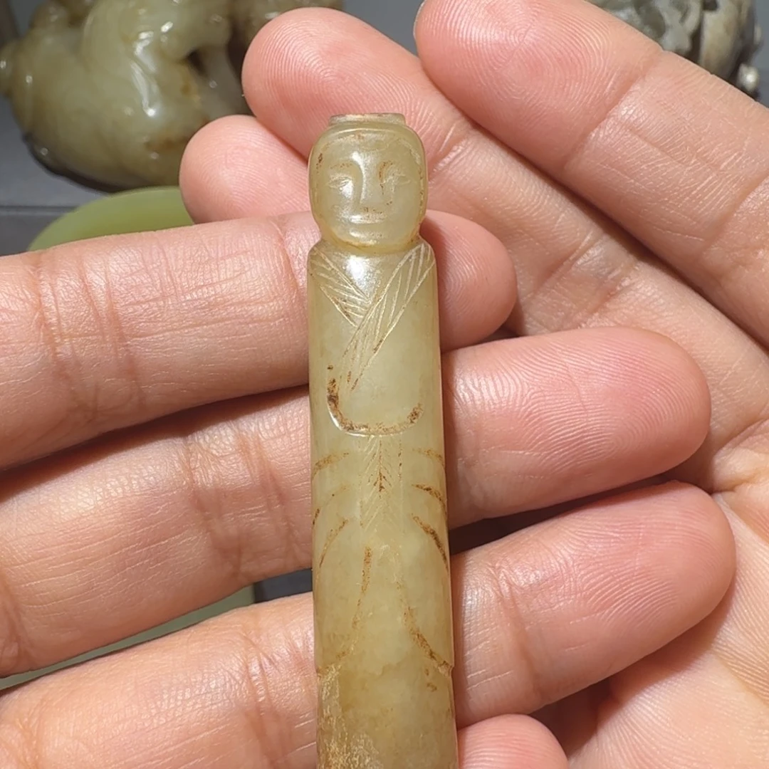 你***吧和田玉未镶嵌挂件