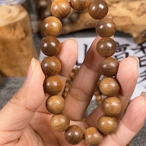 檀香木手串/手链水****姐老山檀香黑虎1.2沉水瑕疵