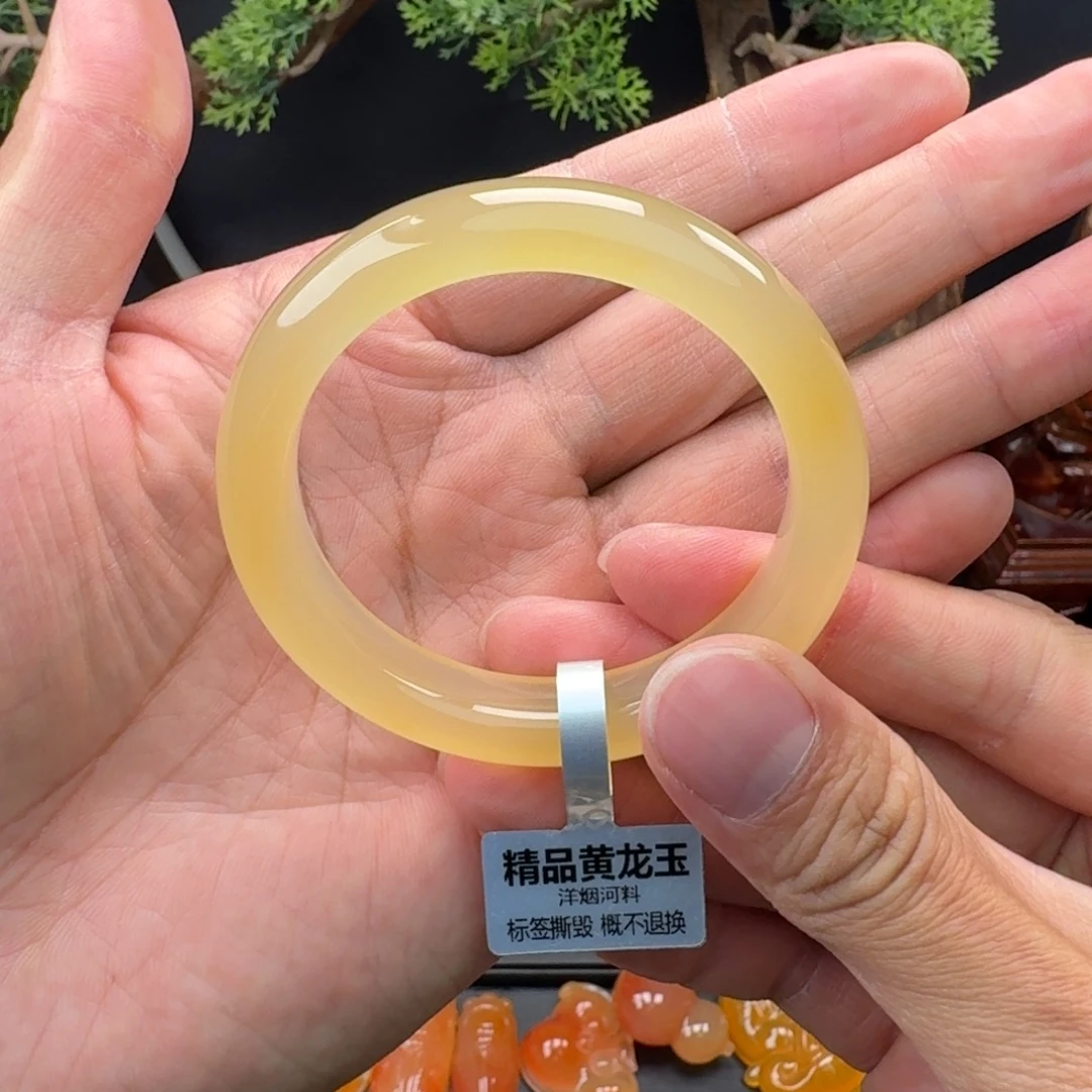 石英质玉（黄龙玉）未镶嵌手镯