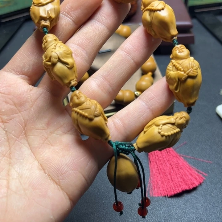 橄榄核手串/手链橄榄核雕小和尚