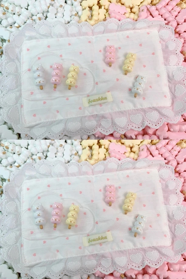 【小梨酱定制】自嘲熊串串树脂配件手工diy可爱配件创意手作定制