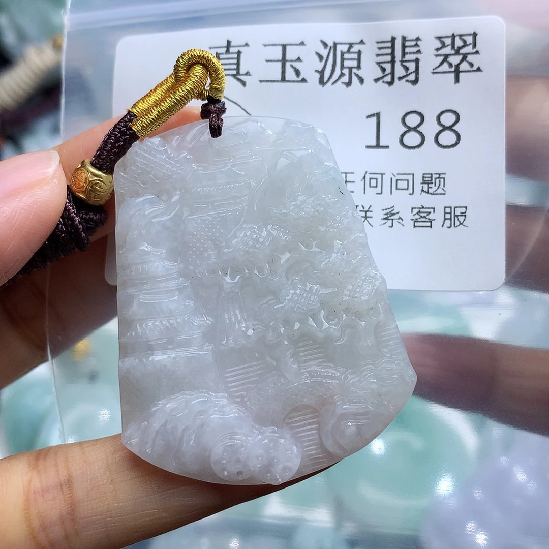 翡翠未镶嵌颈饰188