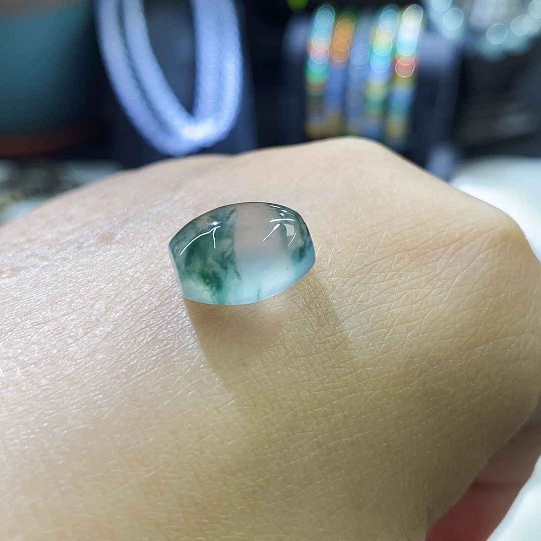 翡翠未镶嵌挂件扁珠