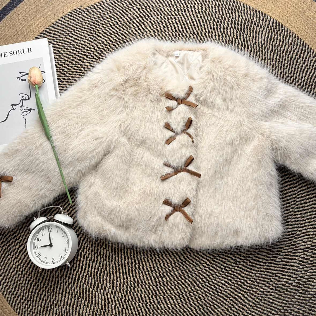 IEF/爱依服2025冬季时尚新款洋气温柔毛绒外套格子裙