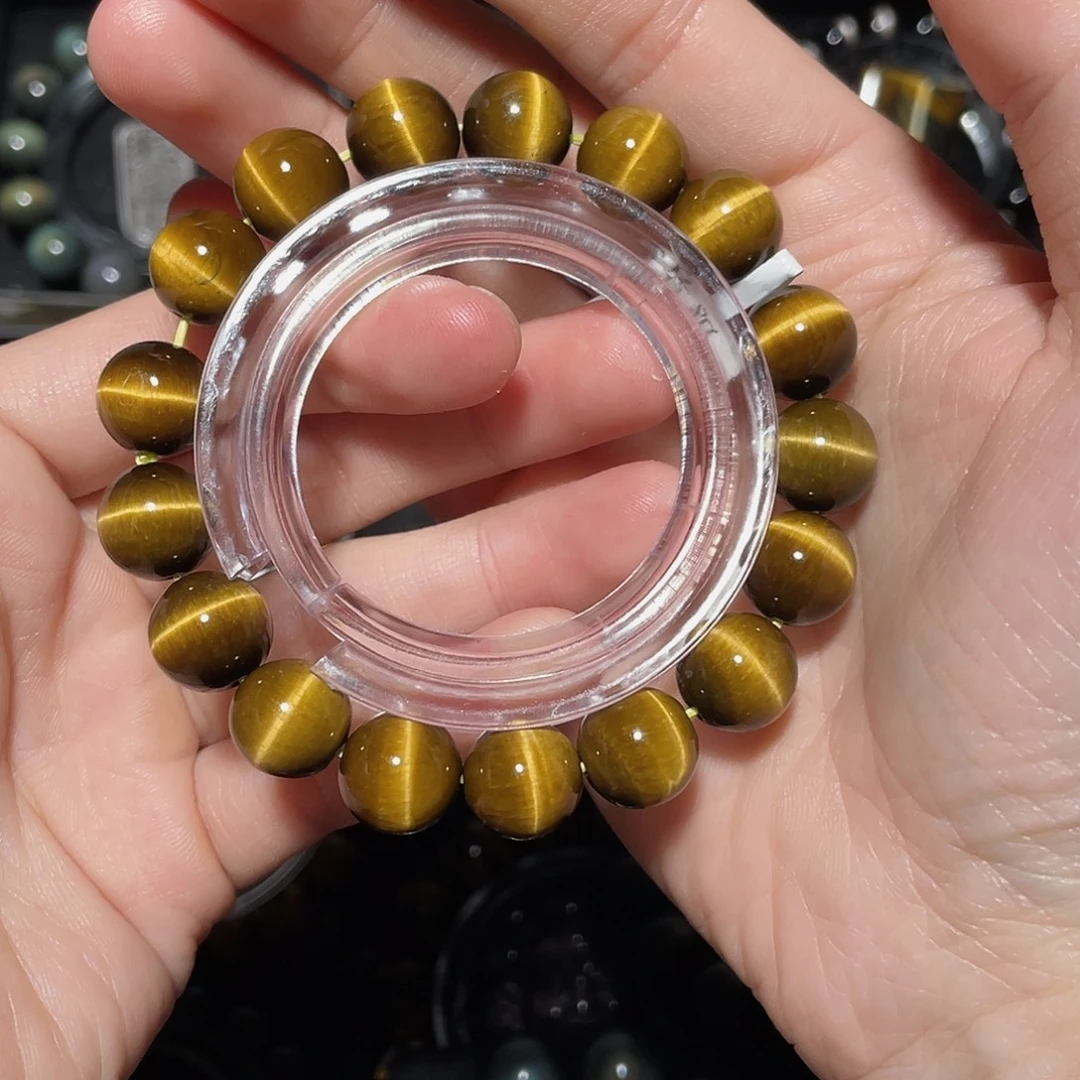 蔓***延木变石（虎睛石）未镶嵌手链