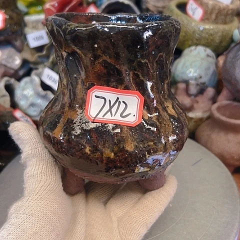 粗陶花盆手工花盆制作就这样