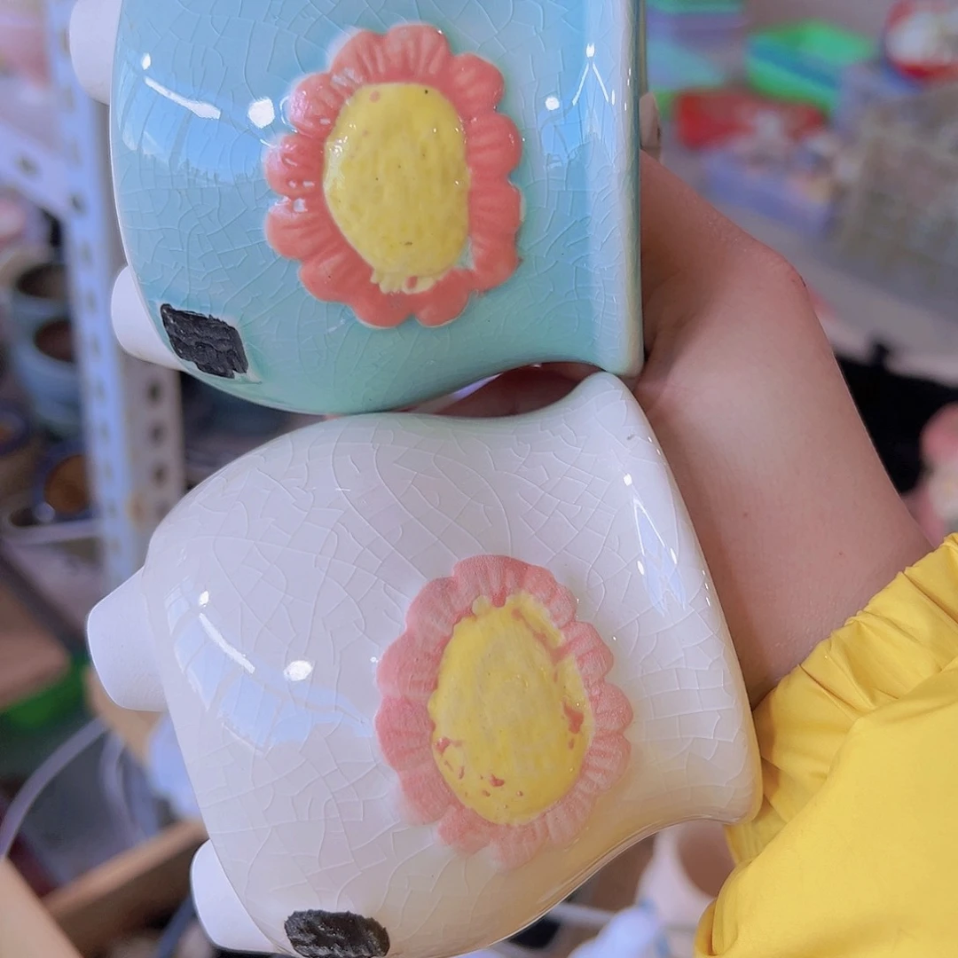 红陶 陶瓷花盆当场满12包邮