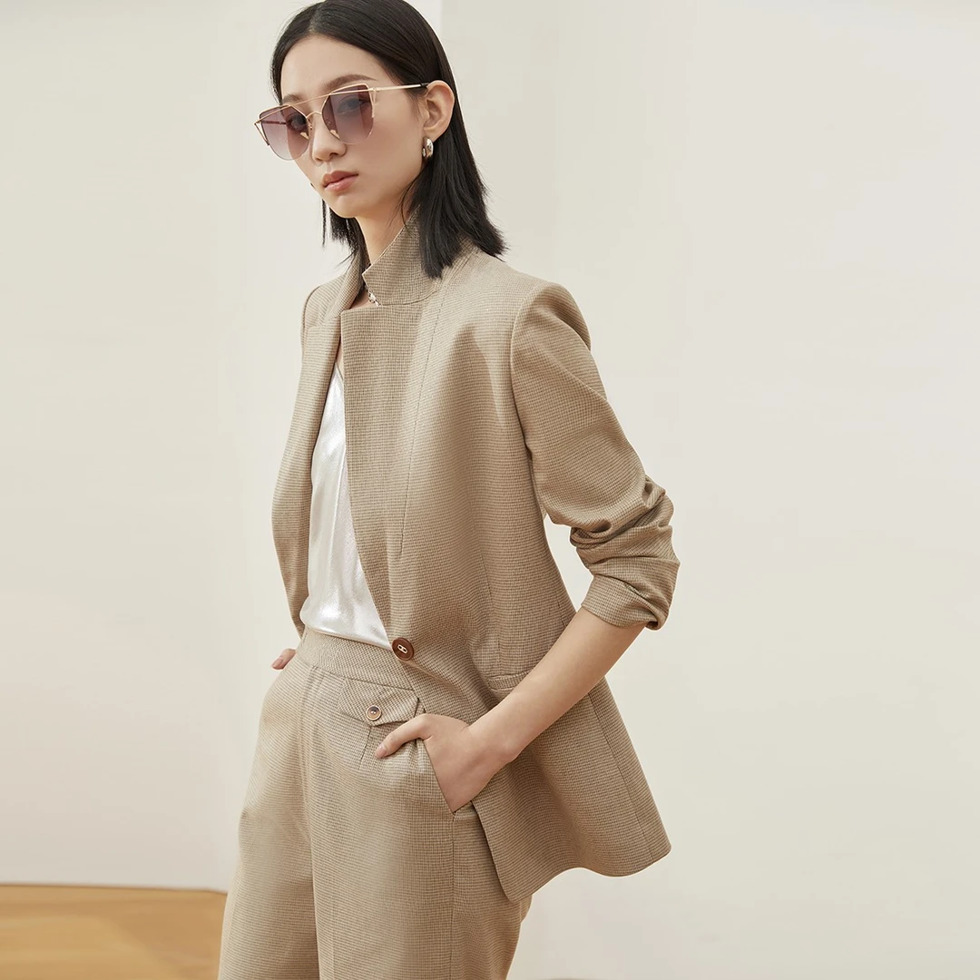 春夏通勤气质西服职业风职场西干练直筒时尚ZA00944