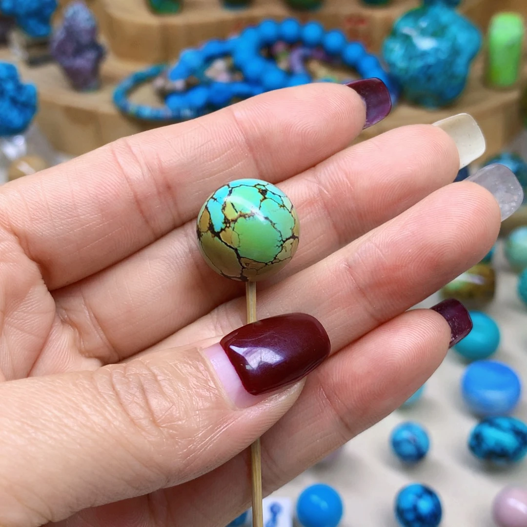 绿松石未镶嵌三彩随行