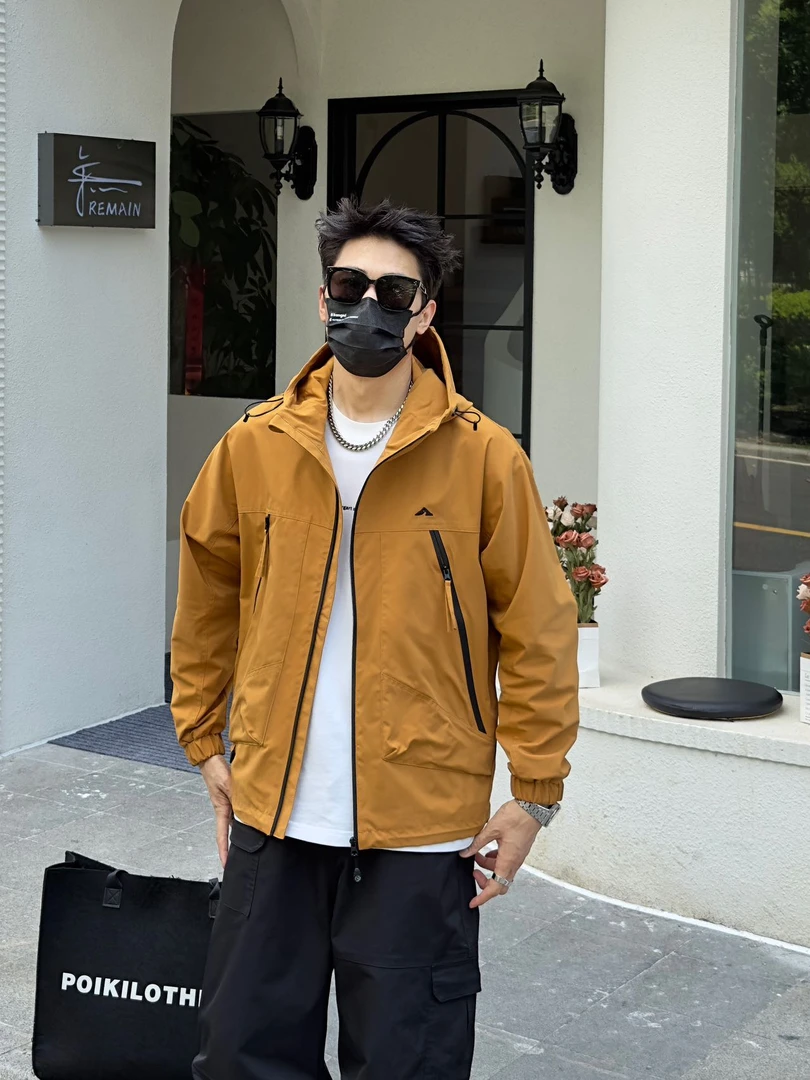 【雪岭飞鹰】户外防风休闲情侣工装夹克外套A02