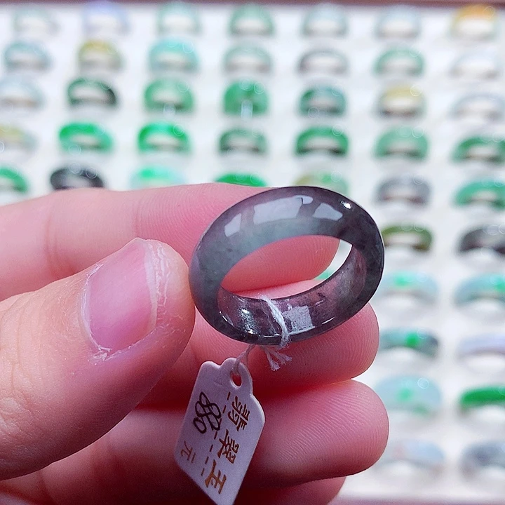 翡翠未镶嵌戒指17号