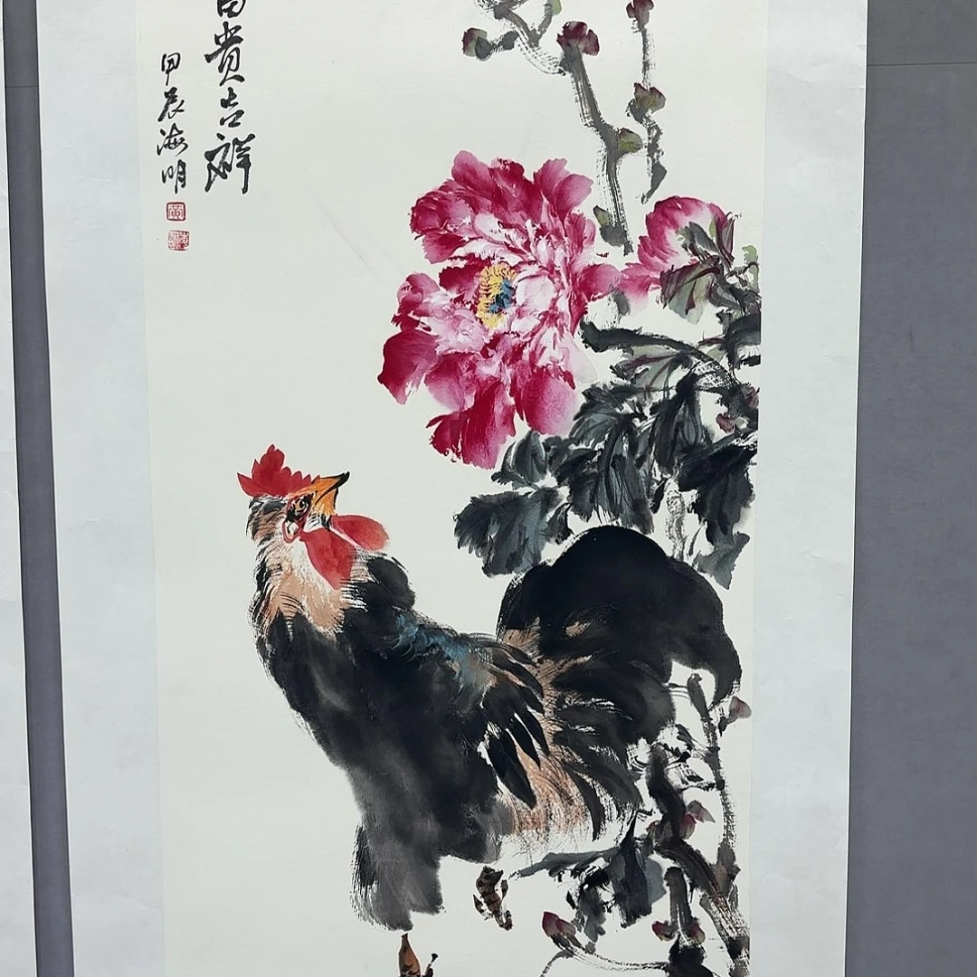 国画艺术家真人手绘