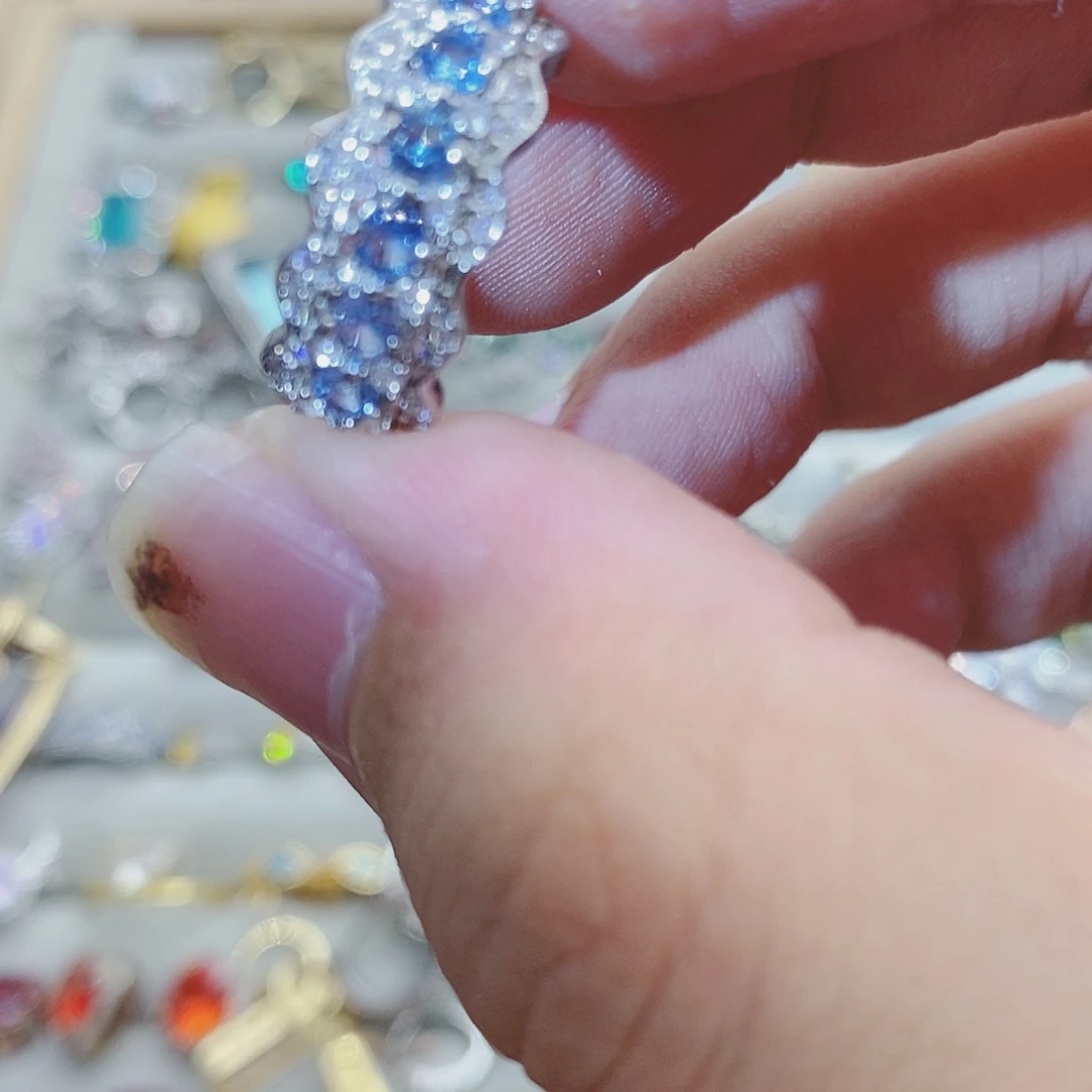 【闪购商品】水晶戒指银S925镶嵌