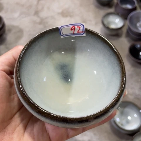 茶盏建阳建盏微瑕战鼓