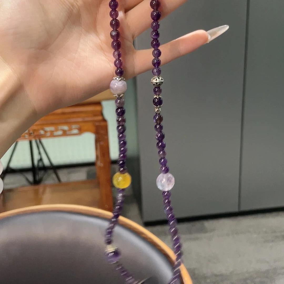 水晶手串未镶嵌巴西紫3