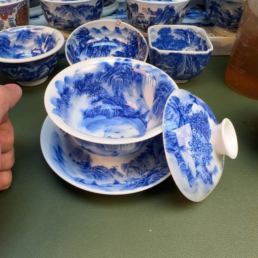 纯手工纯手绘茶具石头5